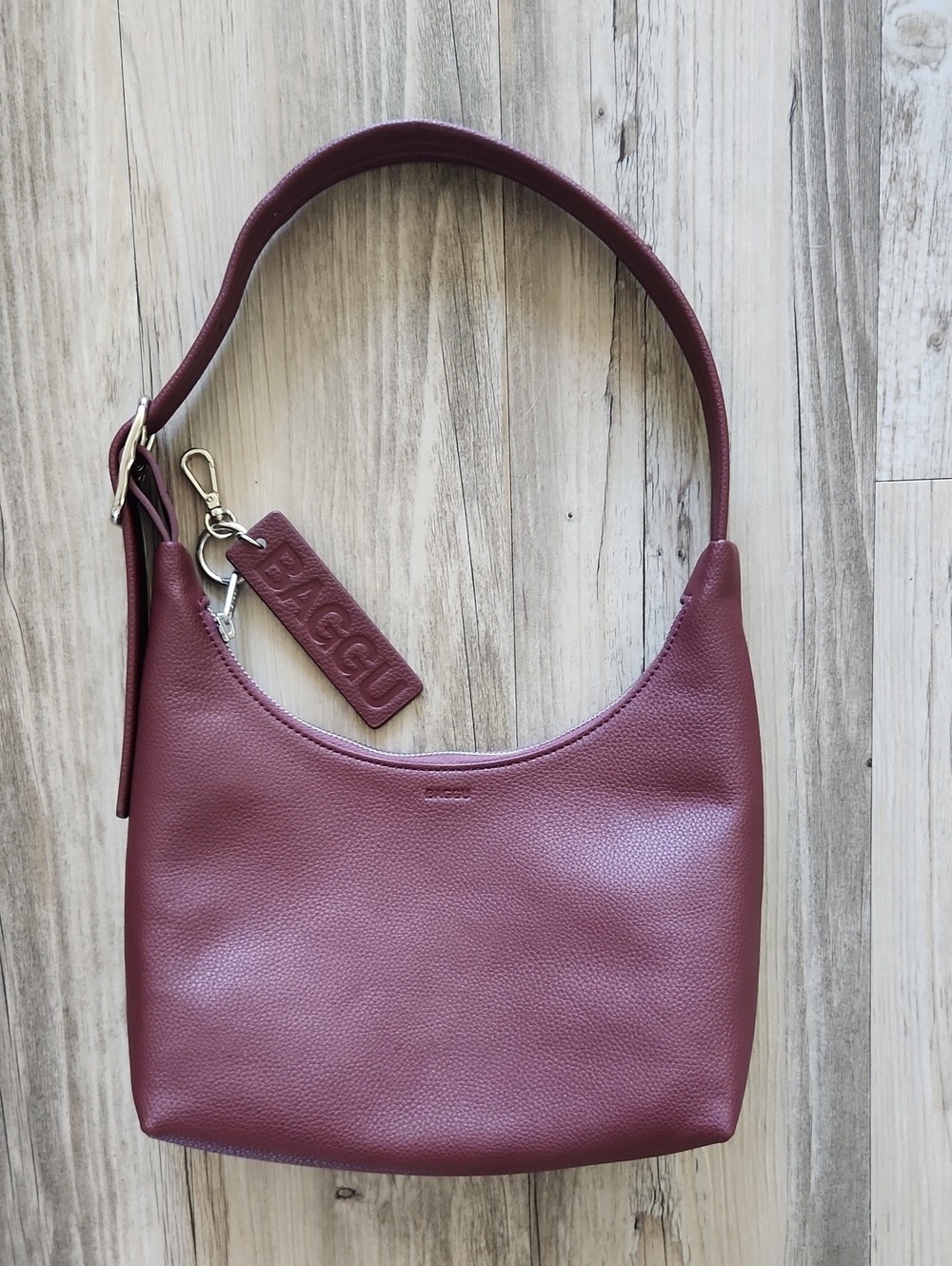Baggu Mini Recycled Leather Shoulder Bag